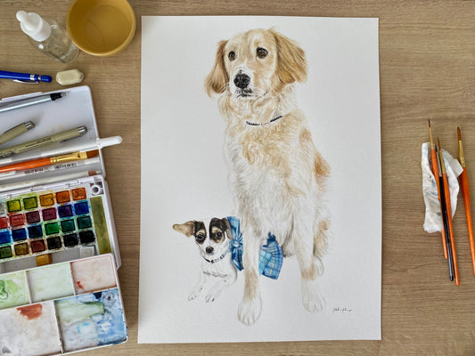 Retrato Mascota Rectangular (sin marco)