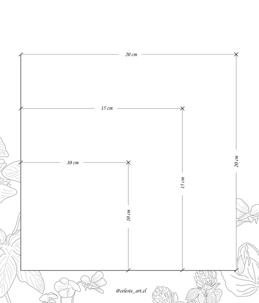 Retrato de Mascota Cuadrado (sin marco)